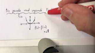 Gerade und ungerade Funktionen kurz erklärt [upl. by Perkoff805]