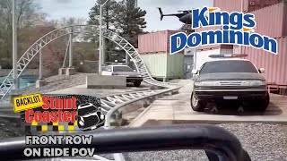 Backlot Stunt Coaster Front Row On Ride POV  Kings Dominion [upl. by Mloc]