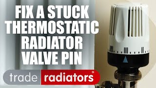 How to repair a thermostatic radiator valve with a stuck pin [upl. by Anet251]