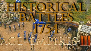 AOE3DE  Historical Battle  Fort Duquesne 1754 [upl. by Rekcut676]