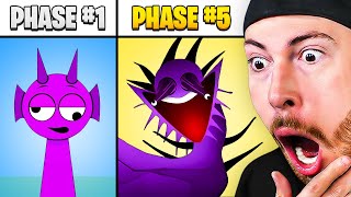 PHASE 1 VS PHASE 5 CRAZIEST INCREDIBOX SPRUNKI TRANSFORMATIONS Normal vs Horror [upl. by Ziladnerb]