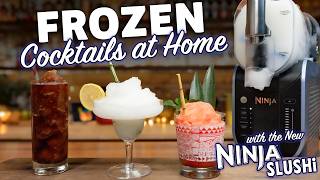 Make Frozen Slushie Cocktails at home with the Ninja Slushi [upl. by Annayi]