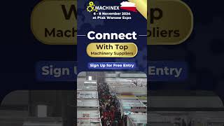 Connect with Top Supplier at Machinex Poland b2bexpo industrialexpo machinextin machinex [upl. by Nomde]