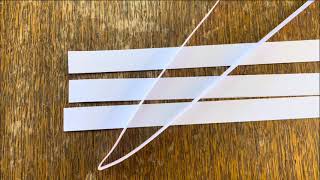 Folding and weaving a paper star 1 [upl. by Okin]