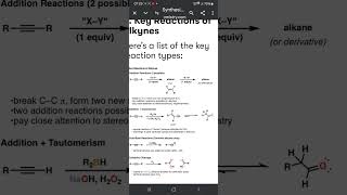 Alkyne Reactions L S College Muzaffarpur [upl. by Jaquiss]