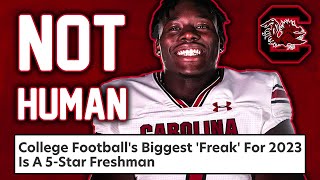 This FRESHMAN is the 1 FREAK in COLLEGE FOOTBALL [upl. by Kerred]