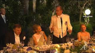 Albert pays tribute to Charlene at wedding finale [upl. by Llenral]