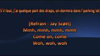 FouKi ft Jay Scott  Copilote  Karaoke  Lyrics [upl. by Berni146]