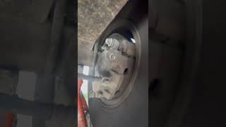 Rear caliper missing one mounting bolt 02 e350 van brakes mechaniclife autorepair [upl. by Lenz373]