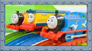 Thomas Rebecca and James  Racing and Power Challenge [upl. by Ailadi]