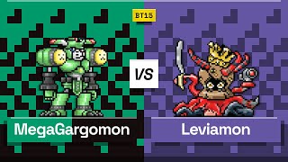 Digimon TCG Megagargomon vs Leviamon BT15 Match [upl. by Ecnal141]