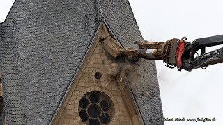 Immerather Dom wird abgerissen – demolition of a cathedral – Kirchenabriss [upl. by Necaj]