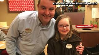 Girl with Down Syndrome named honorary ChickfilA employee [upl. by Griggs]