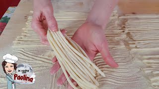 PASTA FATTA IN CASA PICI toscani fatti in casa AGLIO OLIO e PEPERONCINO [upl. by Ayahc]