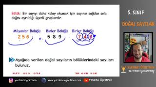 5Sınıf Matematik Dersi Doğal SayılarYardımcı Öğretmen [upl. by Encrata]