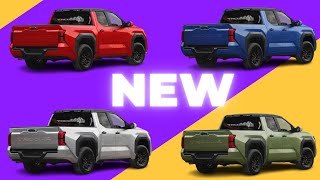 2024 TOYOTA TACOMA COLORS [upl. by Anailuig]