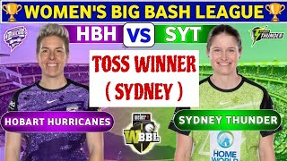 HOBART w vs SYDNEY w Dream11 Team today Prediction HH vs ST toss  match  session prediction [upl. by Meter]