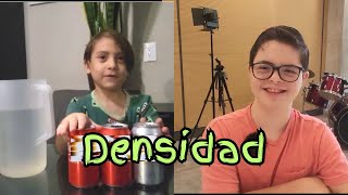 Densidad para niños  Experimento densidad refrescos y azúcar flota o se hunde [upl. by Sitnalta614]