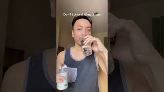 S Acetyl Glutathione review day 5 Pureform brand [upl. by Nuawtna834]