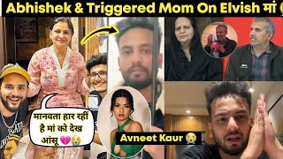 Avneet Kaur amp AbhishekMalhan Aka Fukra Insaan amp Triggered insaan Mom Dimple Support Elvish Yadav मां [upl. by Ardin]