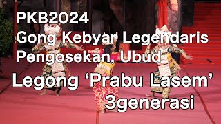 PKB2024 Gong Kebyar Legendaris Pengosekang Ubud Tari Legong Purabu Lasem 3generasi [upl. by Lyrej593]