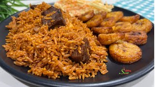 This Beef Jollof Rice Recipe Is Soo Delicious You Won’t Believe How Easy It Is To Make Kids Love It [upl. by Venable622]