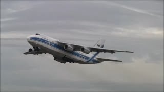 Live ATC Volga Dnepr Antonov 124 at ZürichKloten [upl. by Lau]