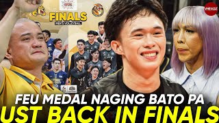 NUUST FINALS REMATCH FEU Coach SUMUGOD MAMON LUTO MOMENTS UST HISTORIC RUN NO DLSU sa FINALS [upl. by Alva]