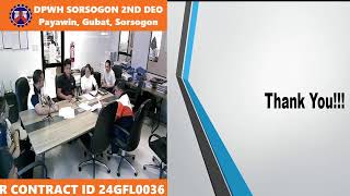 Procurement Livestream for DPWH Sorsogon 2nd District Engineering Office on November 20 2024 [upl. by Sagerman]