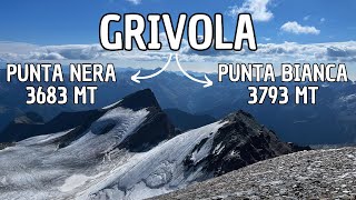 Punta Bianca  3793 mt e Nera  3683 mt della Grivola  Via normale da Valnontey Cogne  AO 4K [upl. by Theurer]