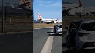 Virgin Airlines Boeing 737 arrives at Canberra airport [upl. by Eirellav]