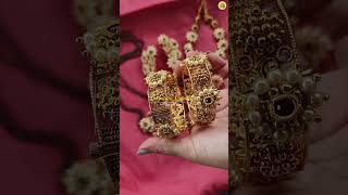 Pearl jewellery  Signature design of Bahawa Creation  Trending Bridal Jewelry short  7304659727 [upl. by Previdi930]