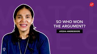 So who won the argument  Ayesha Ameresekere Pastor Calvary Church Colombo  Life Focus India [upl. by Alel]