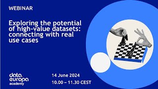 Exploring the potential of high value datasets dataeuropa academy [upl. by Ekeiram]