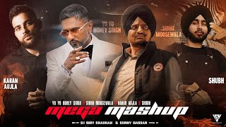 Yo Yo Honey Singh X Sidhu Moosewala X Karan Aujla X Shubh  Mega Mashup 2024  Sunny Hassan Visual [upl. by Bobette406]