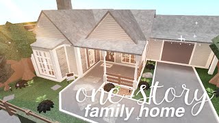 Bloxburg Onestory Family Home  House Build [upl. by Atikan]