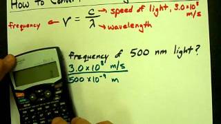 How to Convert Wavelength to Frequency [upl. by Anilyx]