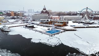 Late spring snowfall hits Finnish capital Helsinki [upl. by Aivan]