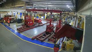 machinery moving press installation timeline HD [upl. by Imit]