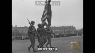 US 28TH DIV PARADES IN PARIS 82844  LMWWIIHD252 [upl. by Dreher]