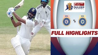 DULEEP TROPHY 2024 India C vs India D Extended Full Match Highlights [upl. by Piegari]