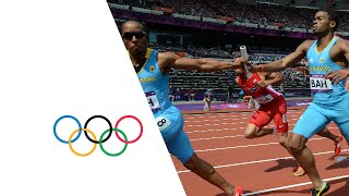 Manteo Mitchell USA Breaks Leg During 4 x 400m Relay  London 2012 Olympics [upl. by Nue]