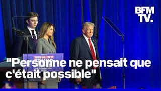 Présidentielle américaine le discours de Donald Trump revendiquant sa victoire [upl. by Riaj]