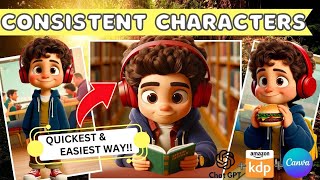 Create Consistent Characters for your Childrens Story Book in MINUTES EASIEST Method [upl. by Hasty648]