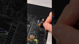 City new drawing art painting posca artist [upl. by Pavla760]