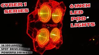 Novsight 6 Inch Cyber 1 LED Pod Lights  2023 Chevy Colorado [upl. by Doxia]