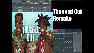 YNW Melly feat Kodak Black  Thugged Out Remake FL Studio Tutorial Instrumental Remake Free FLP [upl. by Asoj244]