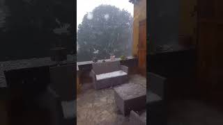 11 July 2024  Aveyron France  Heavy rain and hailstorm [upl. by Mathian]