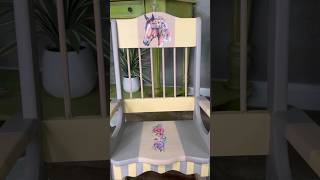 Rocking horse for the horse lovers Rocking chair makeover using dixiebellepaintcompany paints [upl. by Traci241]