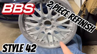 BBS Style 42 Two Piece Wheel Restoration  WHAT TO EXPECT [upl. by Liborio]